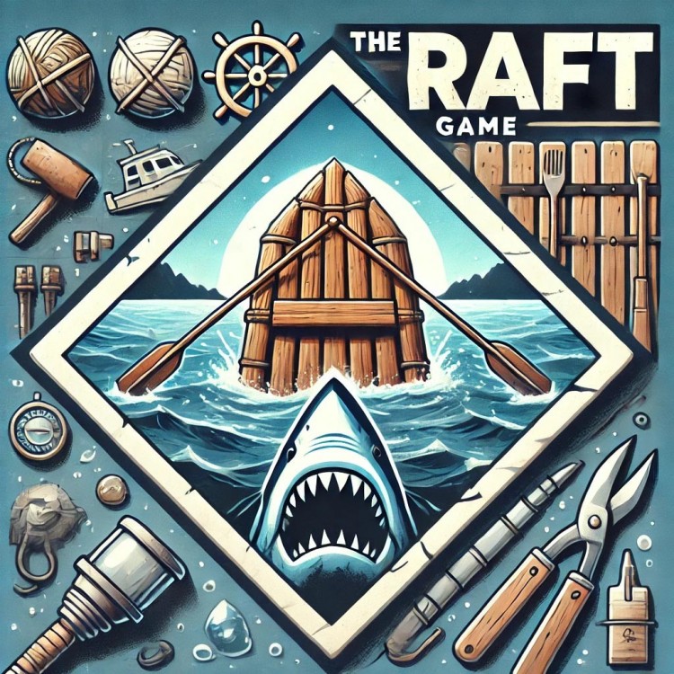 Raft survival game Raft open sea game Raft cooperative game Raft resource gathering Raft exploration and adventure