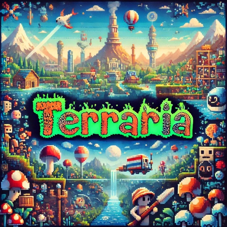 Terraria exploration game Terraria survival game Terraria creative game Terraria pixel art Terraria multiplayer