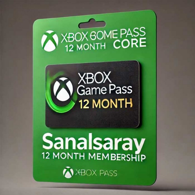 Xbox Game Pass Core 12 Month code gaming subscription digital content core game pass 12 monthly