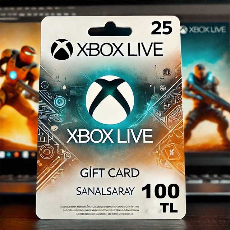 XBox 100 TL Gift Card code gaming digital content 100 try gift card 100 tl