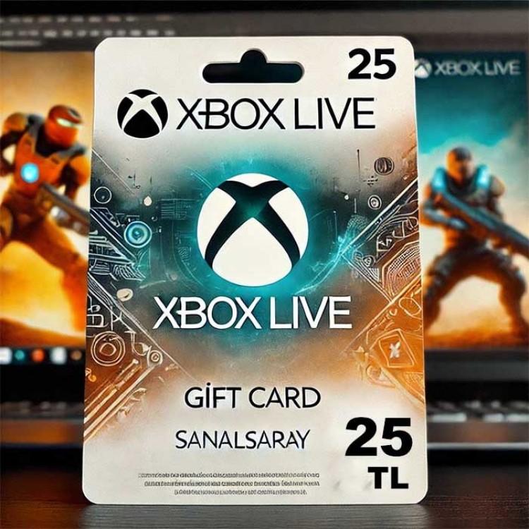 XBox 25 TL Gift Card code gaming digital content 25 try gift card 25 tl