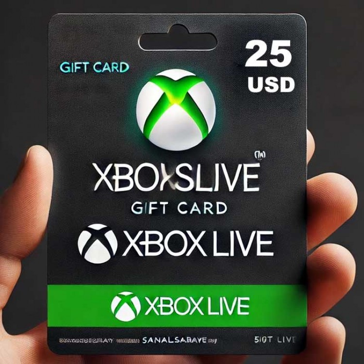 XBox 25 USD Gift Card code gaming digital content 25 dollar gift card 25 dolar