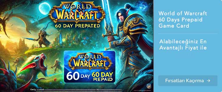 Wow World of Warcraft 60 Days Gün Prepaid Game Card Satın Al